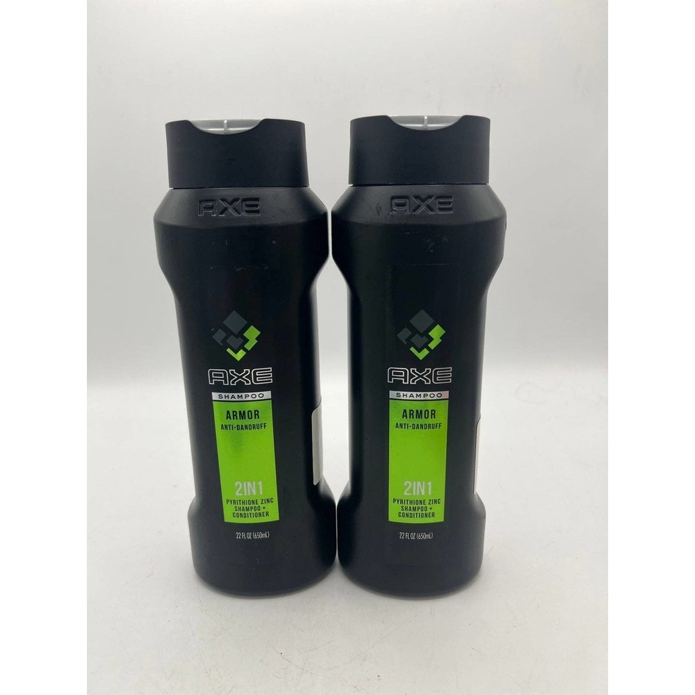 2 x AXE Anti-Dandruff 2 in 1 Shampoo and Conditioner, Armor, 22 oz Exp 11/2019